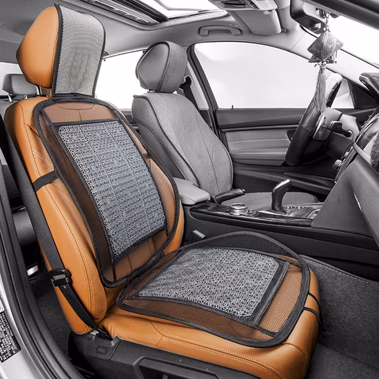 Support lombaire de coussin de siège de voiture de perle en bois