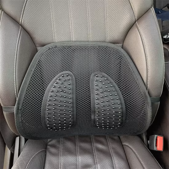 Oreillers lombaires en perles de bois, soutien du dos